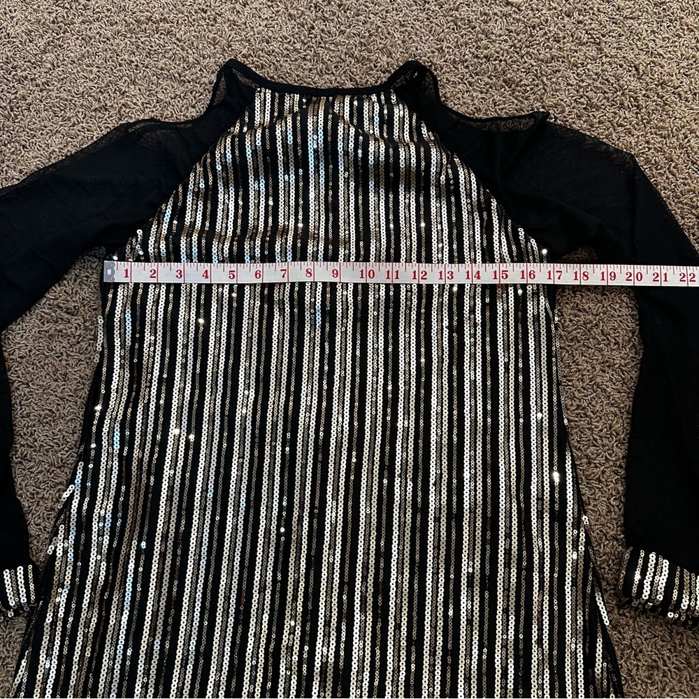 Revolution Dancewear Large Adult Sequin Mesh Dress - image 4